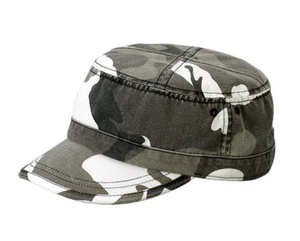 Enzyme Washed Camouflage Military Castro Cap City Camo - Picture 1 of 1