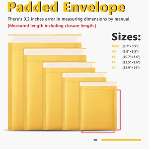 Self-Seal Kraft Mailers - Any Size Padded Shipping Envelopes | Bubble Protection - Picture 1 of 14