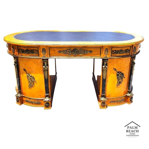 French Desk Louis XV Birdseye Maple Cover