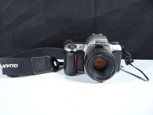 Nikon Nikkor AF 50mm 1:1.8 35mm Camera Lens Nikon N65 Camera Strap - Picture 1 of 11