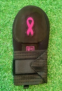 Pink Ribbon Sliding Mitt Youth Size Breast Cancer Support Sliding Mitt - Picture 1 of 4