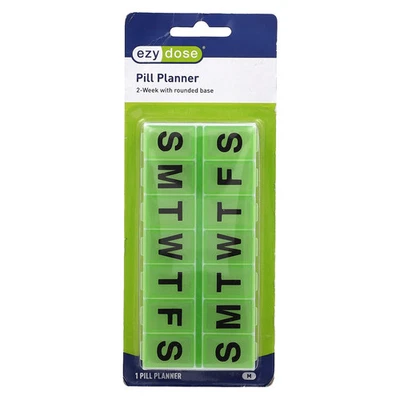 Planificador de píldoras de 2 semanas, mediano, 1 unidad Foto 1 de 4