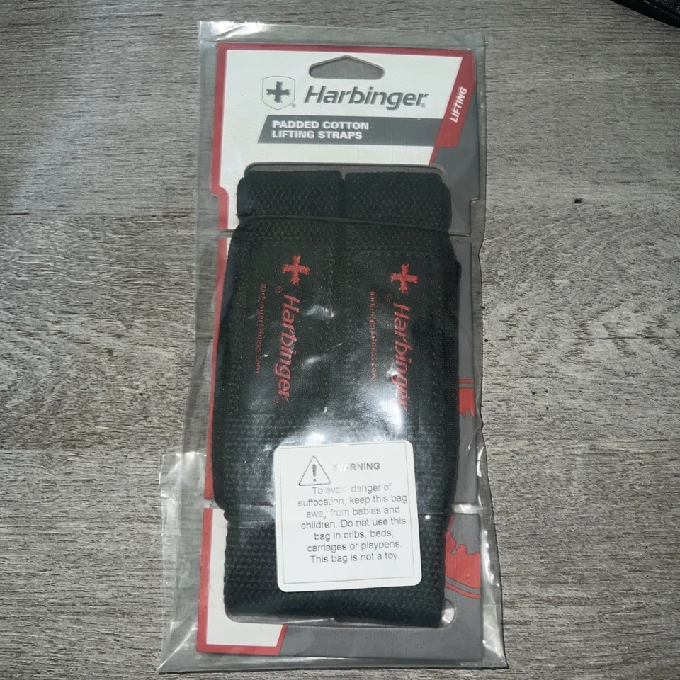 Harbinger 213000 Weight Lifting Straps - Black