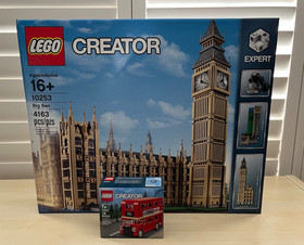 LEGO 10253 Creator Expert Big Ben Building Kit  & London Bus 40220 [NEW/SEALED]