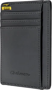 Slim Wallet for Men, Minimalist Front Pocket RFID Blocking Credit Card Holder ⭐️ - Picture 1 of 7