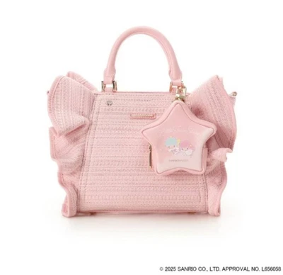 SAMANTHA VEGA Sanrio Japão Little Twin stars Flutter mini bolsa de mão de ombro 2 vias - Imagem 1 de 4