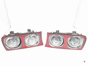 SET TWIN HEADLIGHTS FOR JAGUAR XJ40 XJ6 PAIR OF FRONT HEADLAMPS AND SURROUNDS - Picture 1 of 18