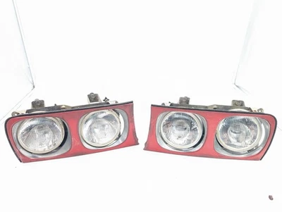 SET TWIN HEADLIGHTS FOR JAGUAR XJ40 XJ6 PAIR OF FRONT HEADLAMPS AND SURROUNDS - Image 1 of 4