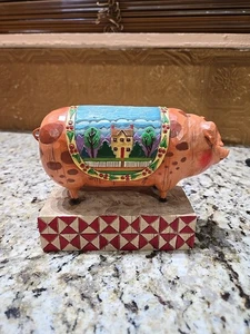 Jim Shore 2003 Enesco Heartwood Creek 117142 Country Heritage Schwein Figur - Bild 1 von 7