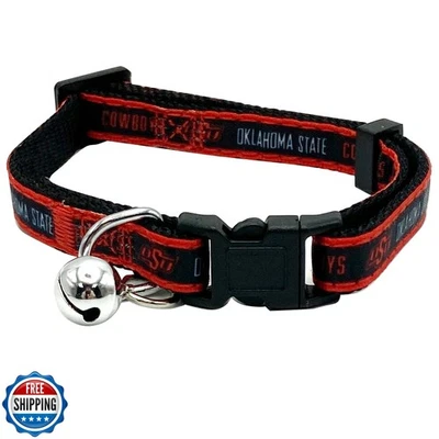 NCAA CAT Collar Oklahoma State Cowboys Satin Cat Collar College Sports Team C - Image 1 of 2