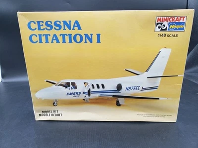 🚦🔥Minicraft Hasegawa Cessna Citation I 1/48 Model #1168 Open Box 🔥🚦See📷's - Image 1 of 4