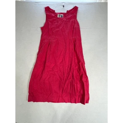 Vestido para mujer Anthropologie Edme & Esyllte rosa mezcla de lino delantal talla 10 Foto 1 de 4