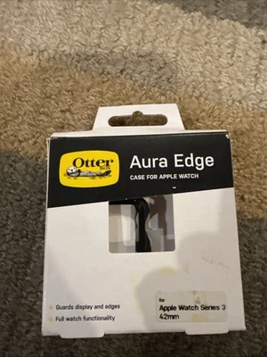 OtterBox Aura Edge Case For Apple Watch Series 3 - 42mm Black NEW 77-91479 - Image 1 of 3