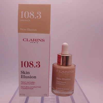 Clarins Skin Illusion Natural Hydrating Foundation NO SPF 108.3 ORGANZA - Image 1 of 4