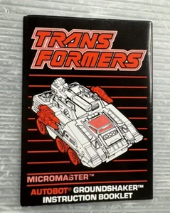 vintage TRANSFORMERS G1 Autobot MICROMASTER Groundshaker INSTRUCTION BOOKLET - Picture 1 of 4