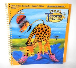 Macmillan/McGraw-Hill Texas Tesoros de lectura Teacher Edition Grade K Unit 7 - Picture 1 of 3