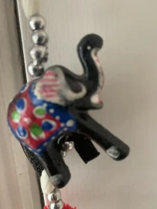 Elephants Wall Hanging Decorative Ceramic Indian Elephants Handmade - Picture 1 of 13