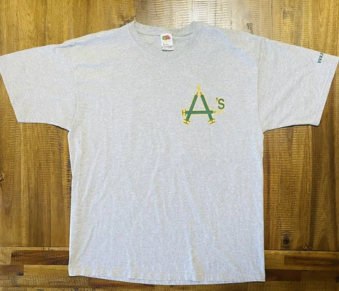 Vintage Oakland A's Athletics Jose Canseco XL Can-Fake-O Steroid Injection Shirt Cover