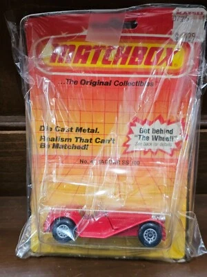 Vintage 1980 Matchbox Lesney No. 47 Jaguar SS 100 - Red 1:64 Scale - Image 1 of 2