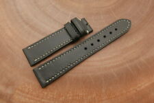 20mm/18mm Black Genuine Vegtan CALF Skin Leather Watch Strap Band Hanmade