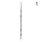 Double-ended Nail Cuticle Pusher Dead Skin Push Remover Obliquity Arc Knife