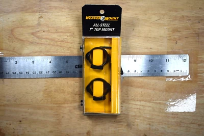 Anillos de montaje superior de baja altura de 1" de acero con montaje tejedor tipo temprano nuevos nuevos en stock Foto 1 de 4