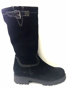 SCARPE STIVALE STIVALI ALTO DONNA MANAS 172M2112ECRY 2 PELLE LANA ORIGINALE AI - Picture 1 of 5