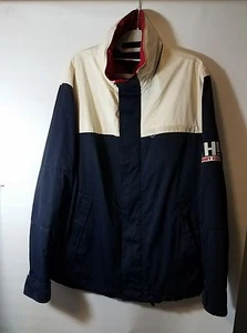 Tommy Hilfiger 03' TH 85 Sailing Jacket Multi Red White Blue Sz M Hipster Nylon - Picture 1 of 10