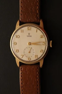 C. 1960 TUDOR 9k Gold Dennison Case - Manual Wind Presentation Watch (TU-090) - Picture 1 of 13