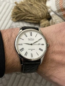 Paul Picot Automatic Gentelman 10atm ref 4041 men’s watch 40mm Swiss Made - Picture 1 of 12