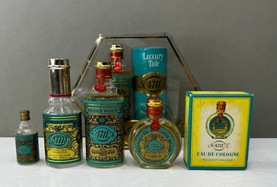 Vintage Kolnisch Wasser No 4711 Original Eau De Cologne & Talc LOTE Na Caixa - Imagem 1 de 4