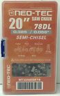 Neo-Tec Saw Chain 20" 78Dl .325"/0.058" Semi-Chisel New