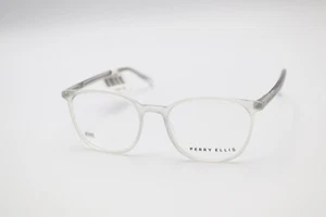 PERRY ELLIS PE 433-3 Brushed Crystal 51-18-140 Eyeglass Frames Flex Hinges A389 - Imagen 1 de 12