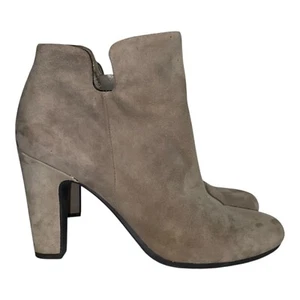 Sam Edelman Botines Mujer’s Talla 9 Cuero Gamuza Suave Gris Zapatos Tacones - Imagen 1 de 8