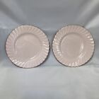 Set of 2 Mintons Minton Shell Pink and Gold Pattern 7 3/4" Salad Plates 1948-59