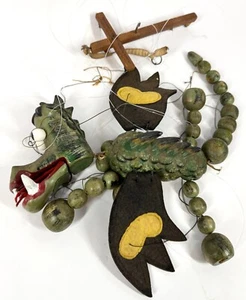 Pelham Puppets England Vintage Wood Wooden Fantasy Mother Dragon Marionette READ - Picture 1 of 10