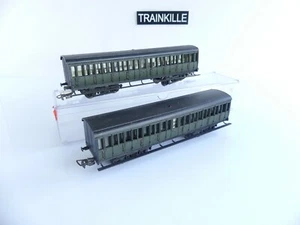 SMCF 2 VOITURES VOYAGEURS A BOGIES TYPE BANLIEUE SANS MARQUAGE 3 RAIL CA - Picture 1 of 6