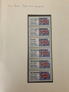 POST GO  FLAG NDC  PERTH 2012  OVERPRINT  A2  Collector Strip -  VERY  SCARCE. - Picture 1 of 1