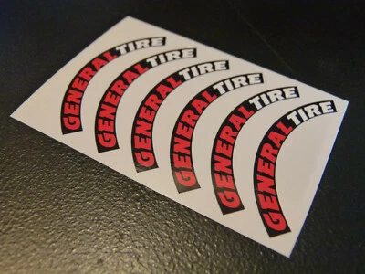 1:10 Reifenbeschriftung Markierung General Tire Aufkleber TRAXXAS ARRMA Tamiya - Bild 1 von 3