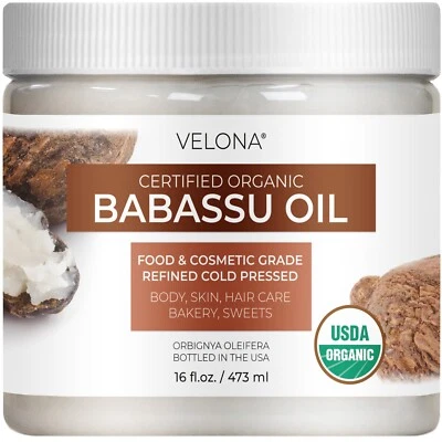 Aceite de babasú Velona orgánico certificado por el USDA 2 fl oz - 1 galón, alimentos, cosméticos Foto 1 de 4
