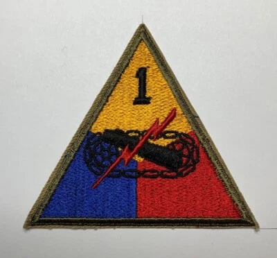 WW2 US Army 1st Armored Division Patch - Image 1 of 2
