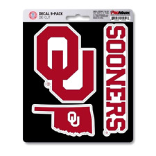 Oklahoma Sooners NCAA Team Decals / Sticker Set / 3 Pack *Free Shipping