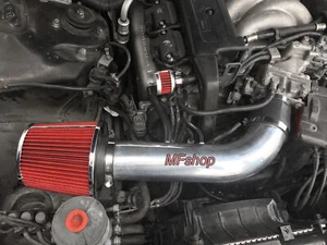 Kit de admisión de aire negro rojo para 1996 1997 Acura TL 3,2 L V6 + filtro sin TCS - Imagen 1 de 1