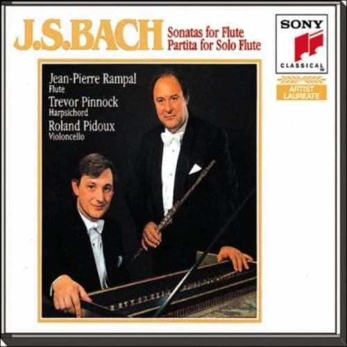 J.S. BACH/RAMPAL/PINNOCK: SONATAS FOR FLUTE & HARPSICHORD - CD - Image 1 of 1