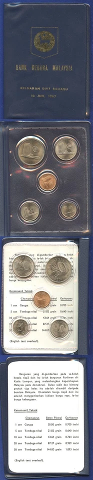 MALAYSIA 1967 MINT SET - FRESH NEW LIKE FROM 13 JUN 1967! - Image 1 of 1