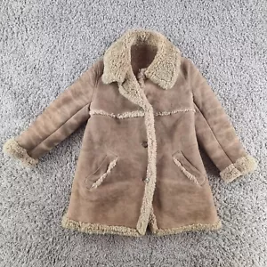 Morlands Coat Womens Medium Sheepskin Shearling Brown Warm - Picture 1 of 11