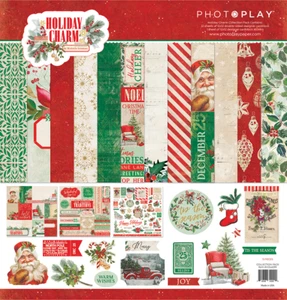 PhotoPlay Paper - Holiday Charm 12x12 Collection Pack Kit Papers + Stickers - Picture 1 of 3