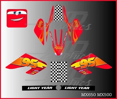 Razor MX500 MX650 graphics kit decals THICK AND HIGH GLOSS .....