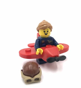 LEGO Avión Niña CMF 71029 Serie 21 Minifigura Piloto - Imagen 1 de 6