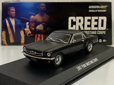 Creed 1967 Ford MUSTANG Coupe Matt Schwarz 1:43 Maßstab Greenlight 86615 - Bild 1 von 4